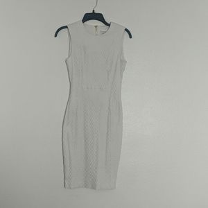Calvin Klein White Textured Dress NWOT